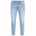 Jean Slim en Denim Bleu Clair Délavé | Geoutoul Codazi