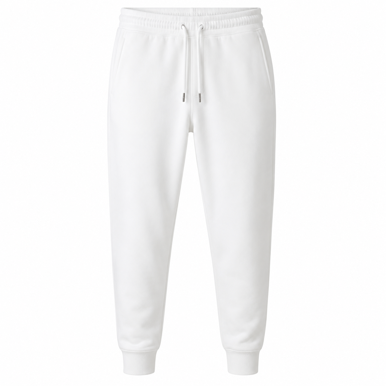 Pantalon Jogging Premium en Molleton Blanc | Geoutoul Codazi